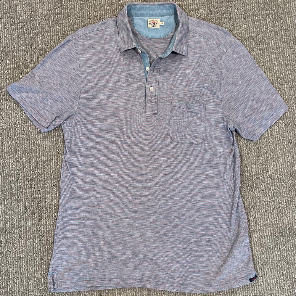 Faherty Short Sleeve Polo